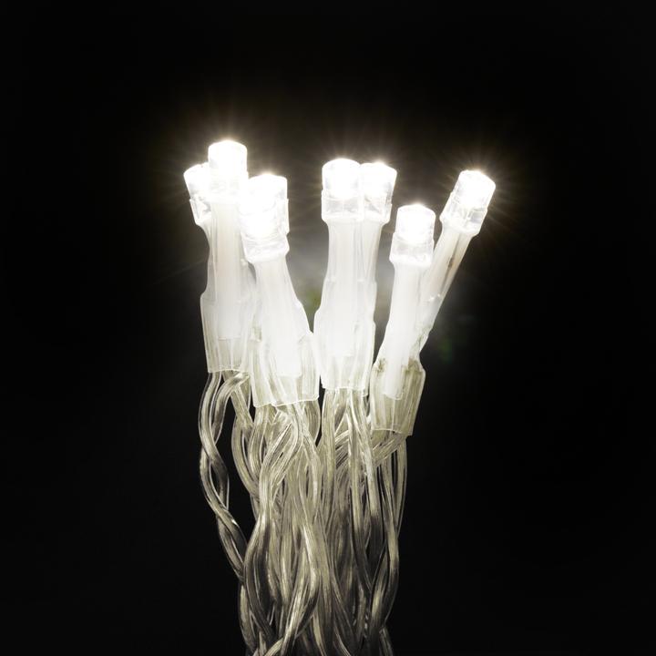 Produktbild VBS LED-Lichterkette mit Schalter, Kreisschaltung, 10 LEDs, Kabel Transparent, 2 Stück (2.95 m)