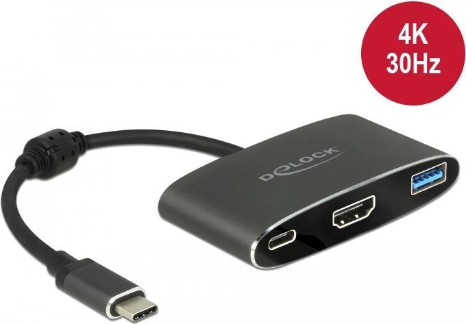 Produktbild Delock Monitoradapter USB Typ-C zu HDMI/USB3 & PD (USB Typ-C, USB 3.0, HDMI, 16 cm)