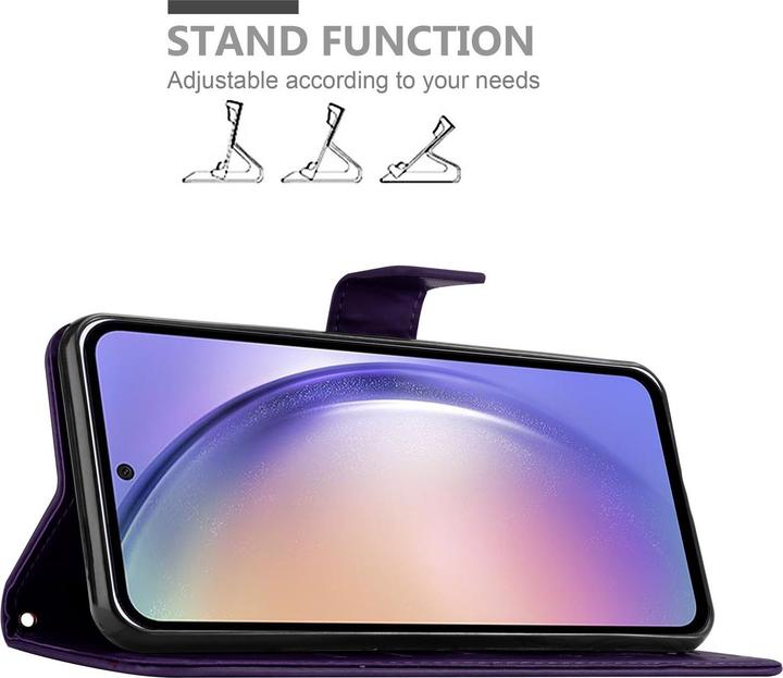 Produktbild Cadorabo Hülle für Samsung Galaxy A54 5G mit Blumen Muster (Samsung Galaxy A54 5G)