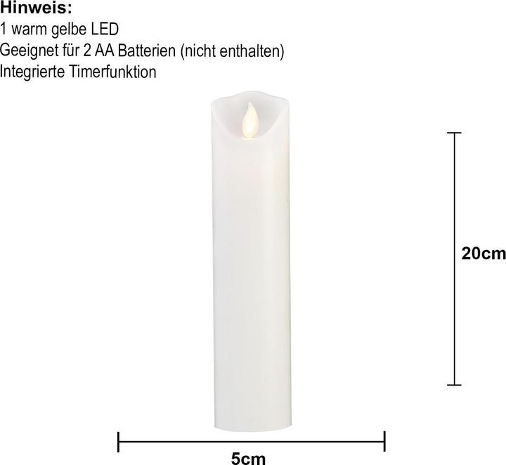 Produktbild Star Trading LED Pillar Kerze M-Twinkle (1 x)