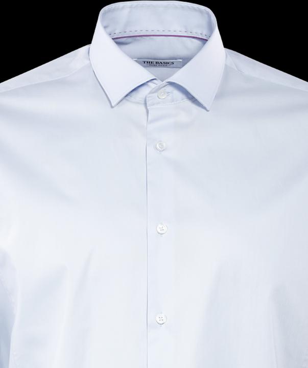 Immagine prodotto The Basics Hemd Body Fit Hai bügelleicht blue (L)