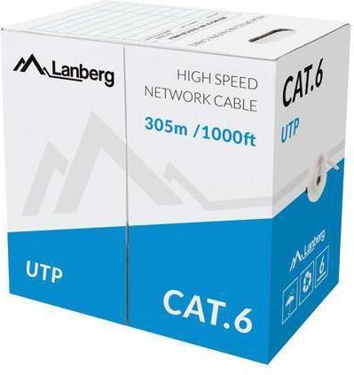 Produktbild Lanberg Netzwerkkabel (U/UTP, CAT6, 305 m)