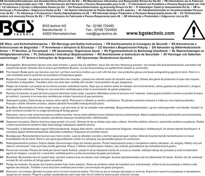 Immagine prodotto BGS Arretratore pistoncini dei freni con chiave a cricchetto (Freno posteriore, Set freni)