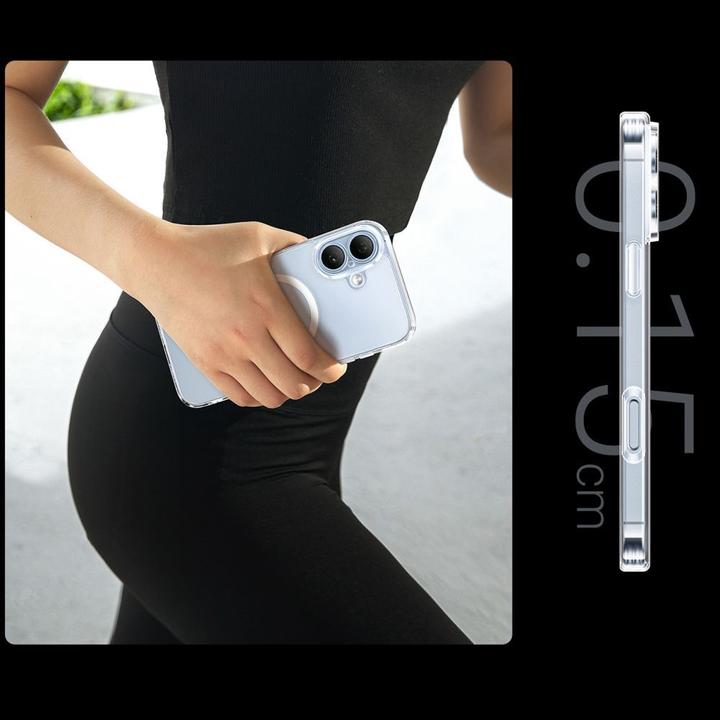 Image du produit Ugreen Classy Clear Étui magnétique pour iPhone 16 - Transparent (Apple iPhone 16)