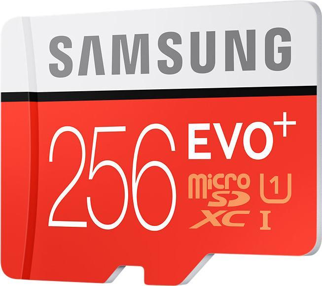 Image du produit Samsung Evo Plus microSDXC UHS-I (256 Go, microSDXC, U1, UHS-I)