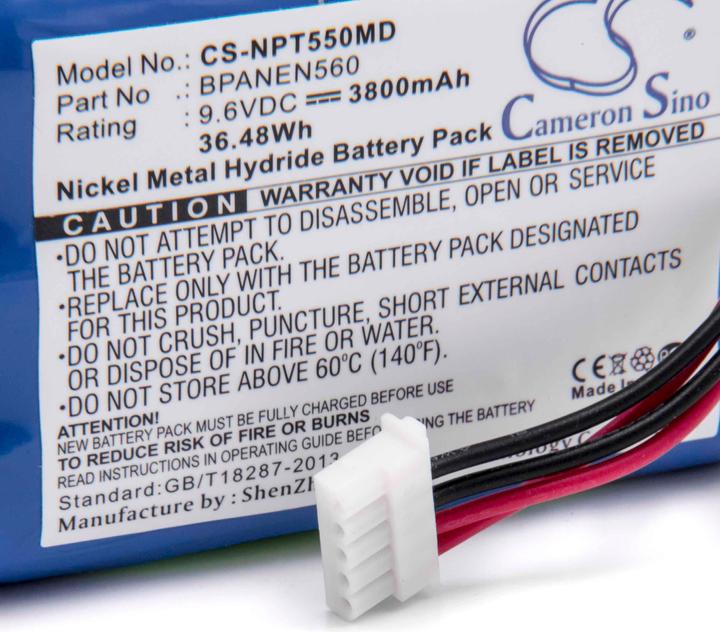Actual product image XCell Medizintechnik-Akku als Ersatz für BPANEN560, EE090298, M6008-0, 069308 - 3800mAh, 9,6V, NiMH (9.60 V, 3800 mAh)