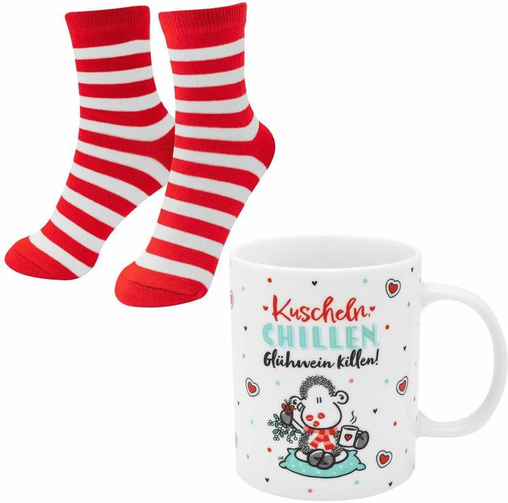 Produktbild Sheepworld Fanartikel Tasse-Socken-Set Chill Grösse 36 - 40 (Einzelpack, 36 - 40)