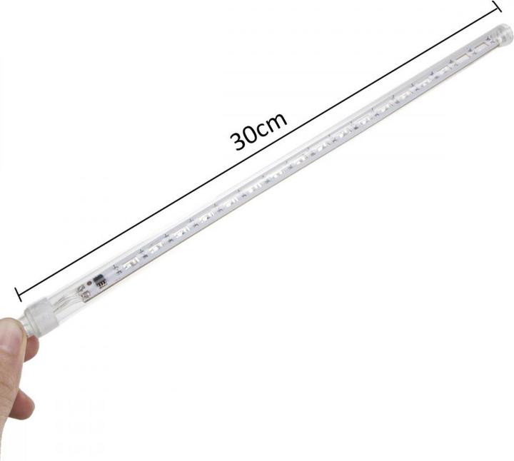 Produktbild Maclean MCE411 LED Solar Lichterkette 144 LED RGB Batterie IP44 Eiszapfen Weihnachtsbaum (2.40 m)