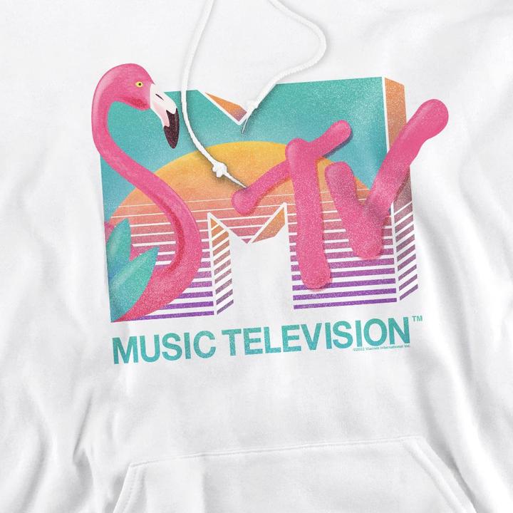 Immagine prodotto MTV Felpa con Cappuccio Logo Fenicottero Uomo (XXL)
