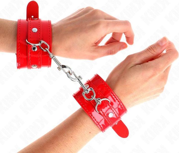 Produktbild Kink Glã„Nzende Handmanschetten Rot Verstellbar 23-33 cm