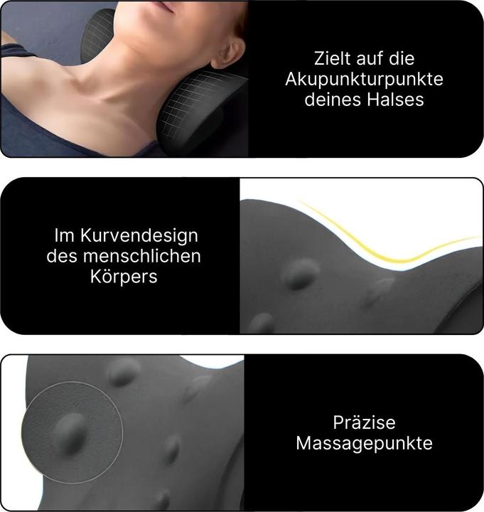 Image du produit Hermex Coussin de soutien cervical Coussin de massage cervical Coussin de massage cervical