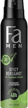 Actual product image Fa Men Spycy Bergamot Deodorant Spray 150ml (Spray, 150 ml)