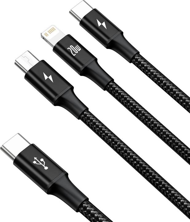 Produktbild Baseus Rapid Series 3in1 (1.50 m, USB 3.0, 20 W)
