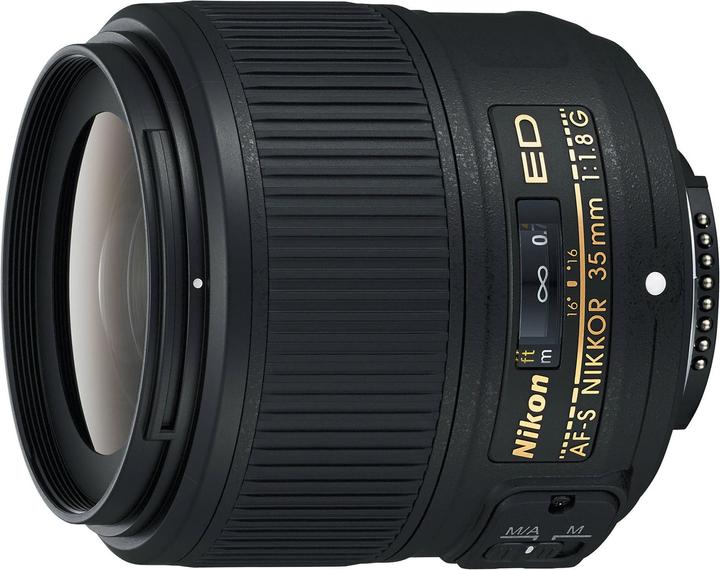 Nikon AF-S Nikkor 35mm f/1.8G ED (Nikon F, Plein format)