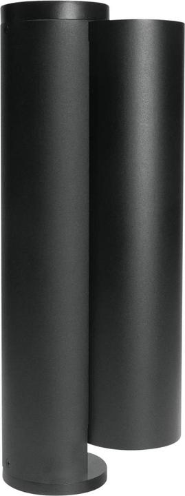 Actual product image Grafner Socket Pillar Black with 2 Outdoor Sockets Stainless Steel Garden Socket Energy Pillar Round