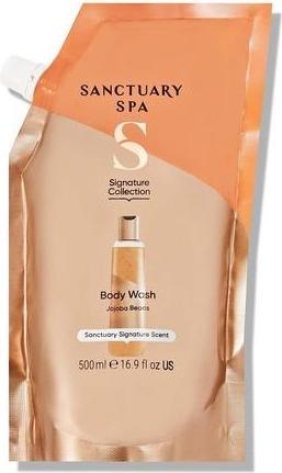 Actual product image Shower Gel Refill Pouch No Mineral Oil Cruelty Free Natural Vegan Body Wash for Women 500ml Orange (500 ml)