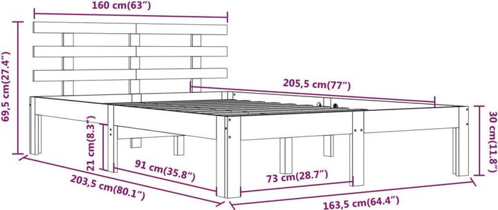 Actual product image VidaXL Swana (160 x 200 cm)