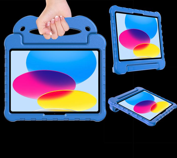 Produktbild Cazy Schutzhülle Kompatibel mit iPad 2022 (10th Gen) Kinderhulle Back Cover Ultra für Kinder mit Griff - (iPad 2022 (10. Gen))