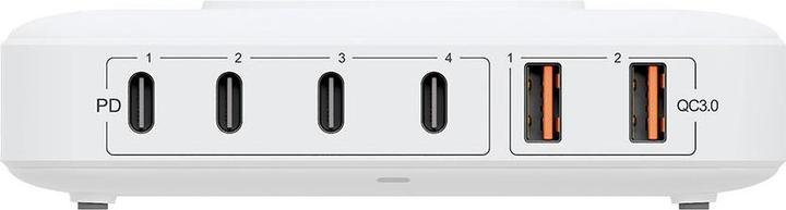 Actual product image 3MK Hyper Charger PowerMax 100W 4xUSB-C + 2xUSB-A stacja ładująca z ład. indukcyjną QC+PD (100 W)