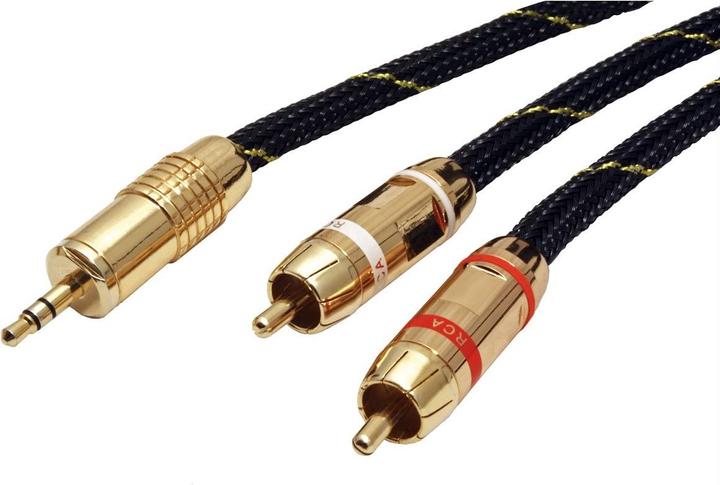 Produktbild Roline GOLD Audio 3.5mm - 2x Cinch (5 m, 3.5mm Klinke (AUX), Cinch)