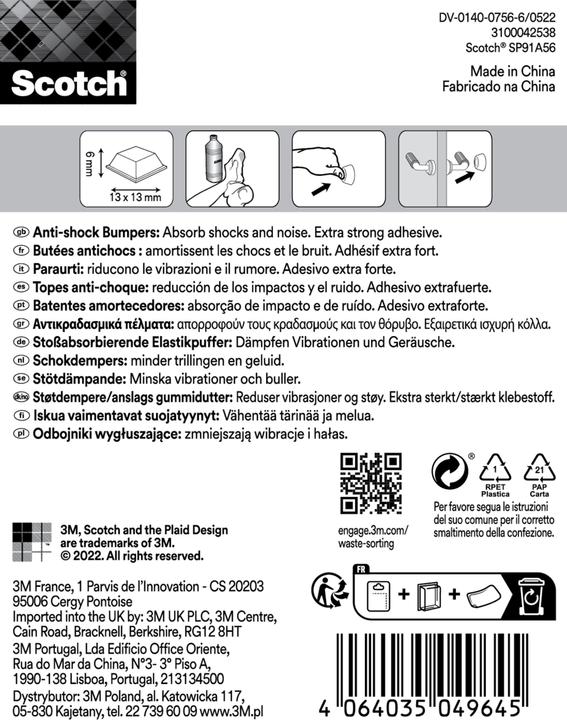 Actual product image Scotch Protective buffer (Stop dampers, 10 Piece)