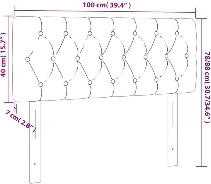 Immagine prodotto VidaXL Naoma (100 x 7 x 78/88 cm)