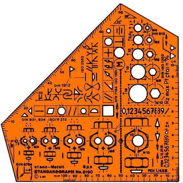 Produktbild Standardgraph Winkel Stano Metall (155 mm)