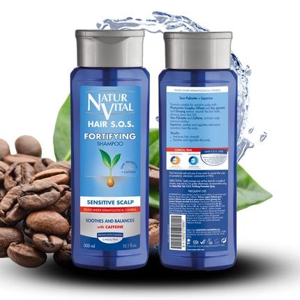 Actual product image NaturVital Champu Anticaida Cuero Cabelludo Sensible 300ml (300 ml, Liquid shampoo)