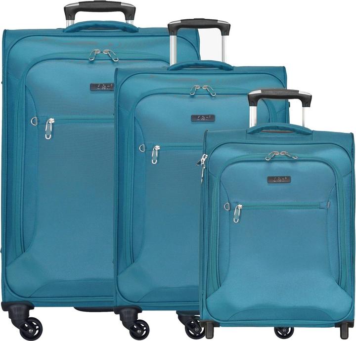D&N Travel Line 6400 2-4-Rollen Kofferset 3tlg. (202 l, XL (ab 115l))