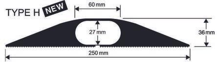 Actual product image Vulcascot Cable protector, industrial, H, 1.5m (Cable bridge, 150 cm)