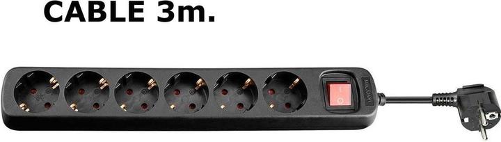 Actual product image MicroConnect Verlängerungsschnur (6 x, CEE 7/4, 3 m)