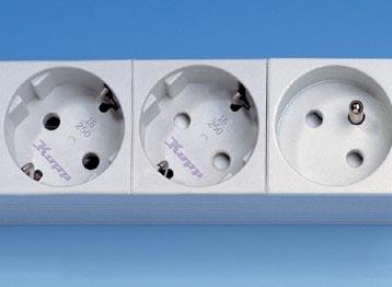 Produktbild Kopp Steckdosenleiste 19" 8-fach o. Schalter (8 x, CEE 7/3, 2 m)