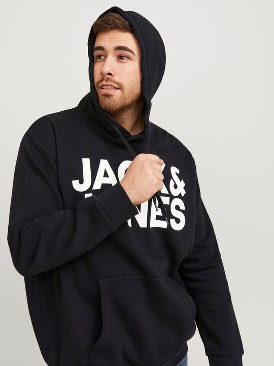 Immagine prodotto Jack & Jones Felpa con cappuccio Basic Logo Plus Size (XL, 3XL)