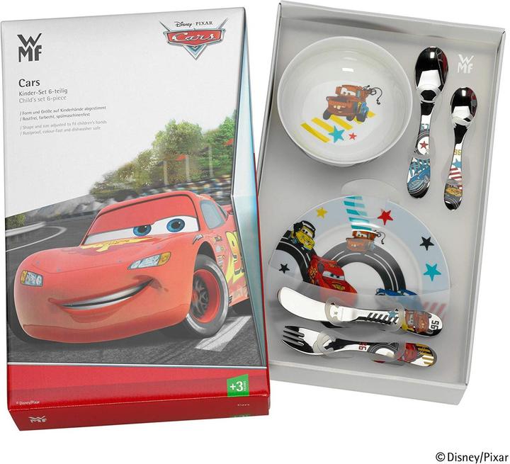 Productafbeelding WMF Kindertafelgerei Kinderbestek 6st Disney Cars2 Roestvrij staal gepolijst vaatwasmachinebestendig