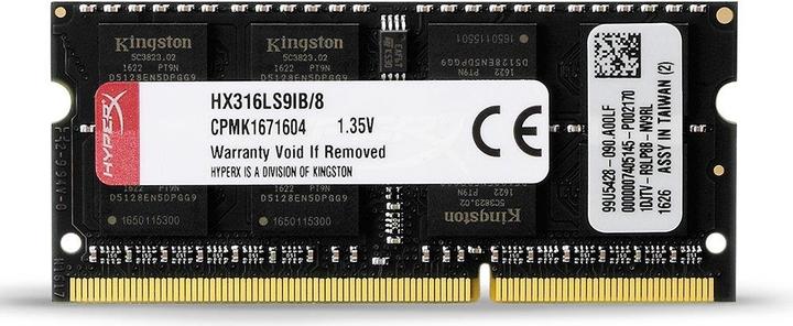 Actual product image HyperX Impact (1 x 8GB, 1600 MHz, DDR3L-RAM, SO-DIMM)