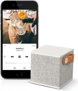 Actual product image Fresh'N Rebel ROCKBOX CUBE FABRIQ - Bluetooth Speaker (8 h, Battery operated, Rechargeable battery operated)