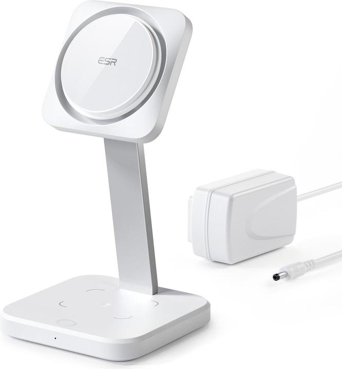 Produktbild ESR Kabelloses Ladegerät mit CryoBoost, 3in1 Magsafe, Weiss (15 W)