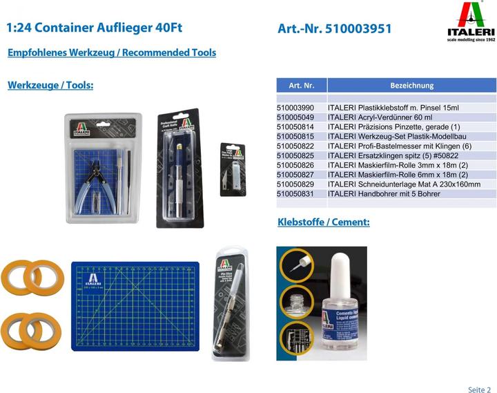 Actual product image 1:24 Container Semitrailer 40Ft