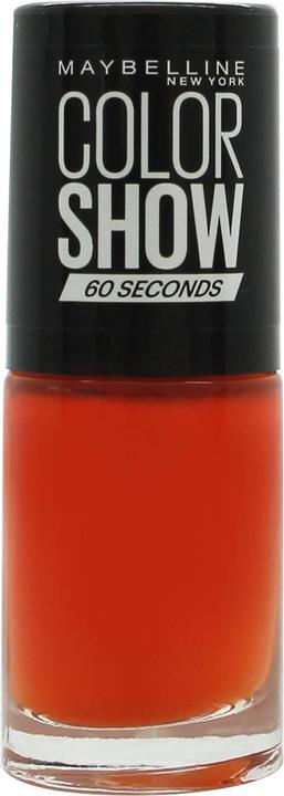 Actual product image Maybelline New York Maybelline Color Show 60 Seconds Nail Polish No. 312 Wow Orange 7 ml (Colour paint)