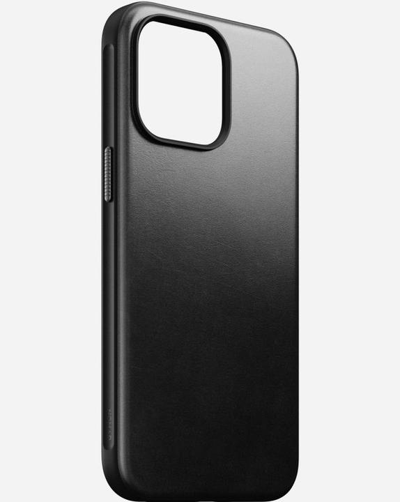 Actual product image Nomad Back Cover Modern Leather Horween iPhone 15 Pro Max Black (Apple iPhone 15 Pro Max)