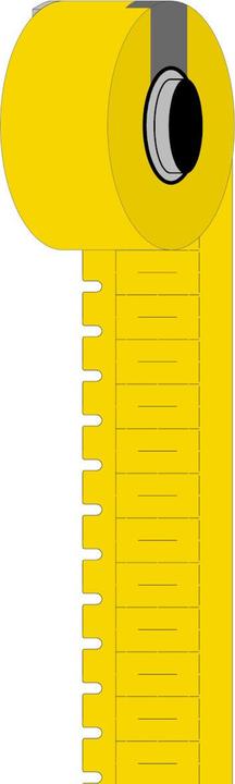 Produktbild Brady M6-15x4.2-7597-YL, Durasleeve-Einschübe, Polyethylen, Gelb, matt, 15.00 x 4.20 mm, nicht kle