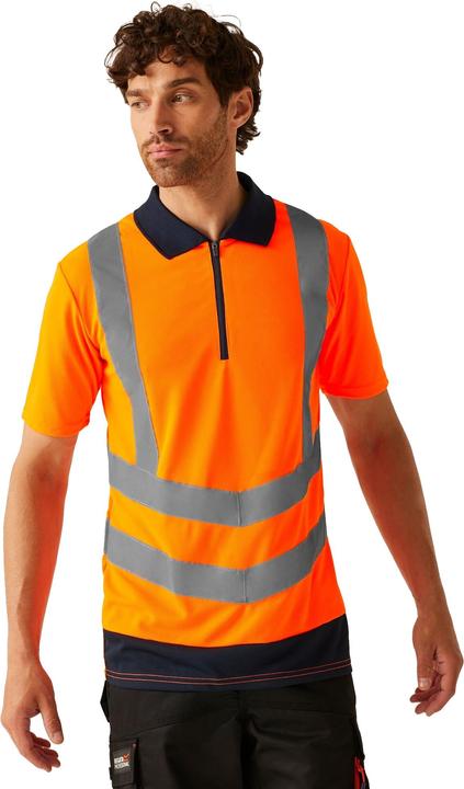 Produktbild Regatta Arbeitspoloshirt in Warnfarben reflektierend (M)