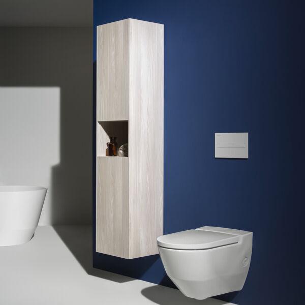 Produktbild Laufen Navia Cleanet Dusch-WC, Tiefspüler 4,5/3-Liter wandhängend, spülrandlos, 37x58 cm