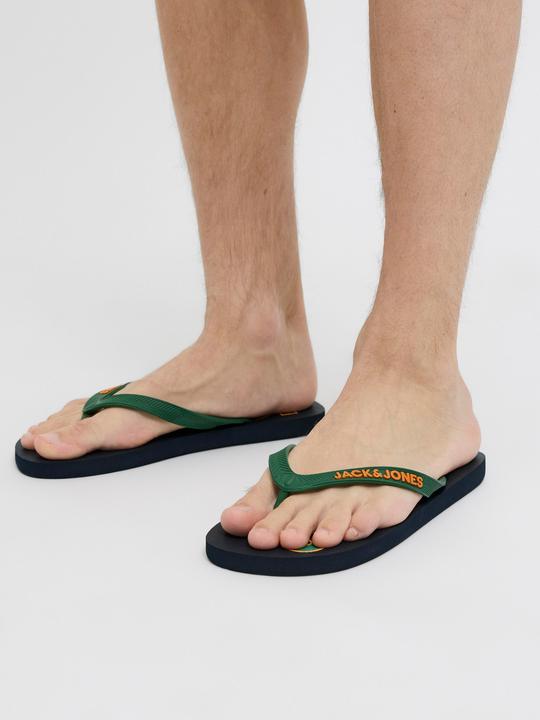 Actual product image Jack & Jones Jfwlogo Palm Print Flip Flop Ln (45)