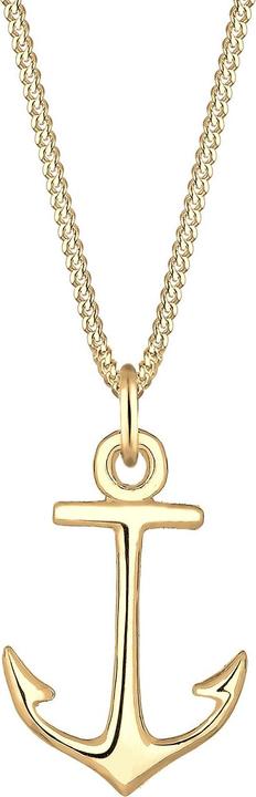 Immagine prodotto Elli Collana Panzerkette Ciondolo ad ancora Mare Marittimo Argento 925 (Argento 925, 45 cm)