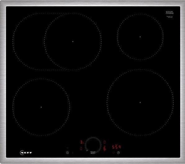 Image du produit Neff N 70, Table de cuisson à induction, 60 cm, noir, Avec cadre en applique, T56SHF1L0