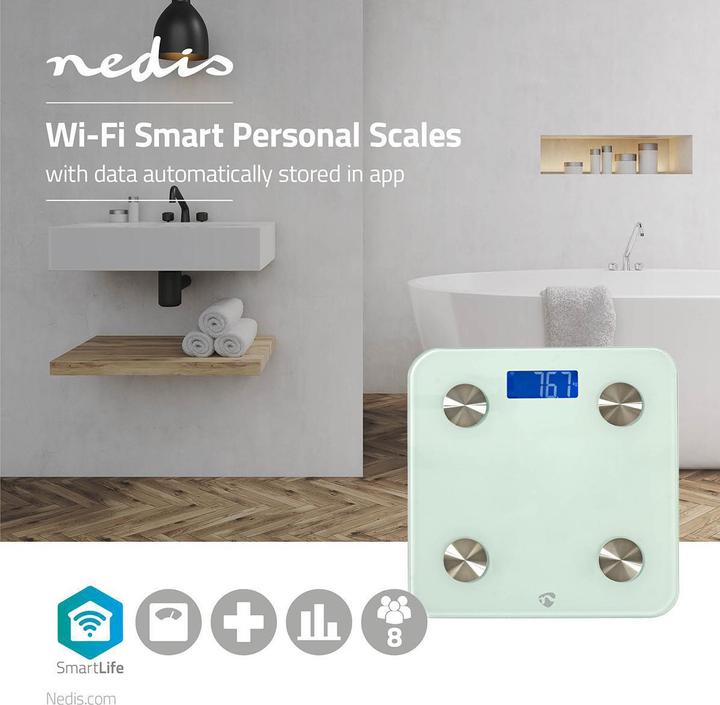 Actual product image Nedis Smart personal scale (180 kg)
