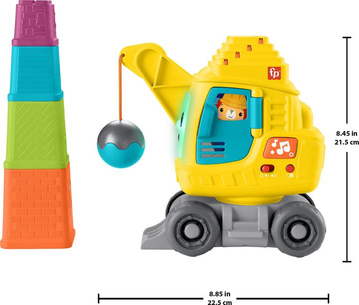 Actual product image Fisher-Price Count & Stack Crane- (D, F, E)
