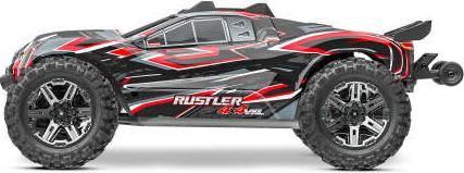 Actual product image Traxxas Rustler 4x4 Vxl HD without battery and charger (RTR Ready-to-Run)