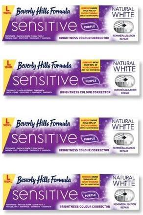 NoName Natural White Sensitive Purple Toothpaste Brightness Colour Corrector 100ml (100 ml)